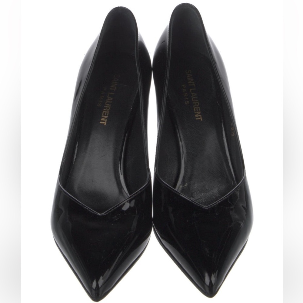 Saint Laurent Black Patent Leather Heels